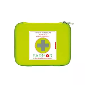 TROUSSE DE SECOURS VEHICULE 2/4P JAUNE