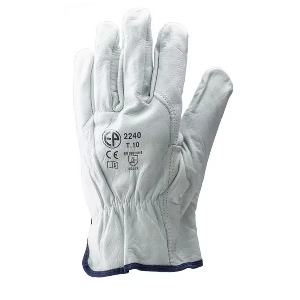 GANTS CUIR FLEUR BOVIN F.I. - TAILLE 10