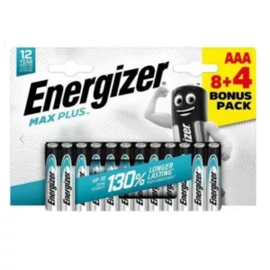 PILE ALCALINE LR03 AAA MAX PLUS (x8+4)