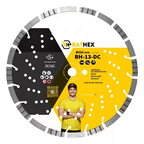 DISQUE BH-13-DC MIXTE Ø 350 MM ALESAGE 25,4 MM