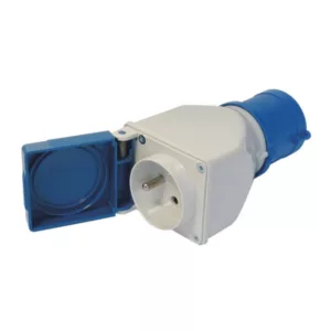 ADAPTATEUR COMPACT FICHE MALE CE17 - PRISE FEMELLE 2P+T