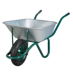 BROUETTE VERTE ROUE GONFLABLE 100 L